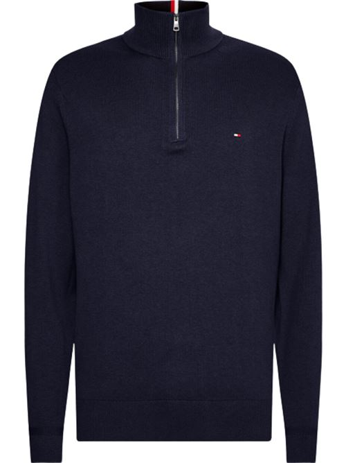 pima org ctn cashmere zip mock Tommy Hilfiger | MW0MW28049DW5.DW5